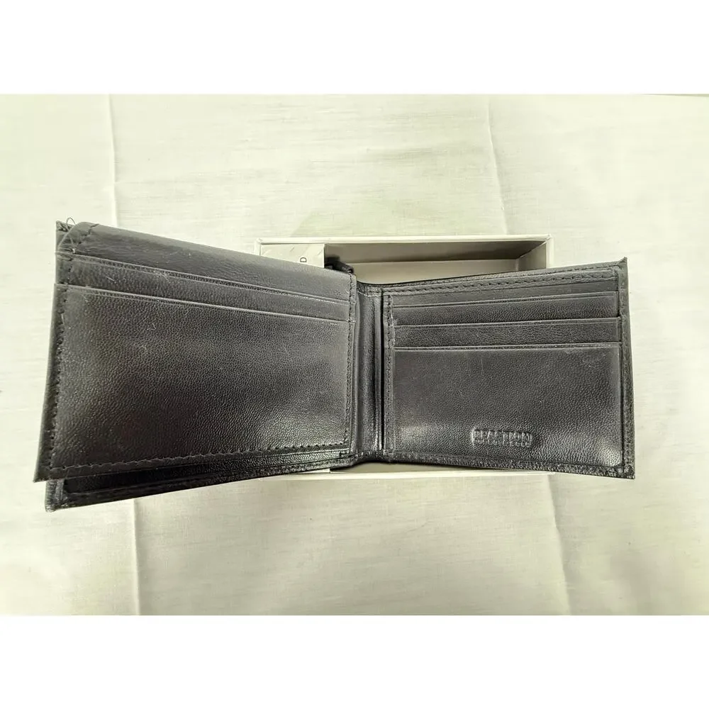 NEW Kenneth Cole Reaction Men's Genuine Leather Flip Wing Wallet